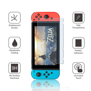 Film en verre trempé anti-lumière bleue haute définition OEM pour Nintendo Switch, protection d'écran de console de jeu à couverture complète, anti-chute - Product Image 2