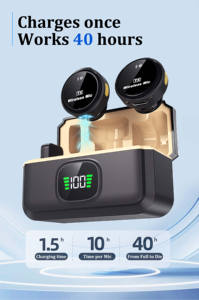 Suono Aurora professionale 1 trascinamento 2 senza fili Lavalier sistema di microfono custodia rigida ABS materiale cancellazione del rumore batteria lunga - Product Image 4