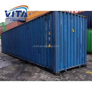 Used 20ft Dry Shipping <b>Container</b> Blue 2.697 CU.FT. Cargo Worthy SOC Ready for USA Canada Europe - Product Image 2