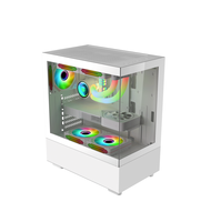 AntarcChill Wholesale Pc Case Atx White Computer Gaming Cases & Towers Gamer Case Tempered Glass Computer Cabinet Chassis