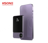 Envío DDP, Batería Externa Magnética Inalámbrica de Alta Calidad, 12V 1.5A, Li-Polímero, 20W, Carga Rápida, 5000mah, Delgada y Mini, Directo de Fábrica