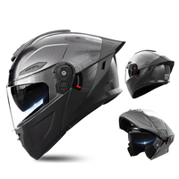 Casque modulaire respirant à visière relevable, double visière, coque ABS pour la conduite en moto, l'aventure, le MX et le VTT
