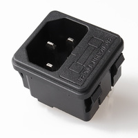 Adaptador Universal de Alta Calidad LZ-14-F2-3P, Enchufe de Corriente CA con 3 Tomas de 10A 250V, Latón/Cobre, Enchufe C14, CE para