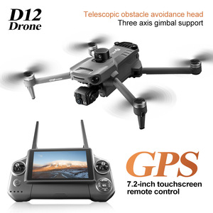 D12 máy bay không người lái Gimbal ba trục xuyên biên giới không chổi than Máy bay chụp ảnh trên không độ nét cao màn hình lớn - Product Image 3