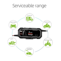 Cargador de Batería Portátil Universal Inteligente para Automóvil, Venta Directa de Fábrica Boman, Control Remoto, Pantalla de Monitoreo de Voltaje, 2A 8