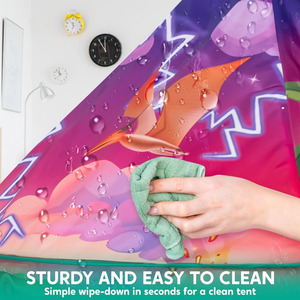 Tente de jeu pour enfants dinosaures, pop-up, intérieure et extérieure, maison de jeu sur le thème des dinosaures, <span class=keywords><strong>fort</strong></span> pour garçons et filles de 3 ans et plus - Product Image 4