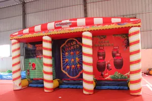 Commercial Carnival 3 In 1 Games Inflatable Carnival Booth 3 In A Row For Kids And Adult