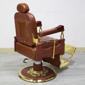 Offre Spéciale Meilleure Qualité Équipement De Salon Manche En Bois <span class=keywords><strong>Vintage</strong></span> Chaise De Coiffeur Inclinable Fauteuils Foshan Grande Usine - Product Image 2