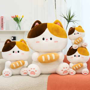 All'ingrosso adorabile pane gatto peluche bambola personalizzabile ODM sollievo dallo Stress compagno per i compleanni delle ragazze - Product Image 4
