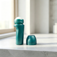 Flacon applicateur à bille roulante de 50 ml, nouveau format, en plastique, pour déodorant anti-transpirant, parfum, huile essentielle