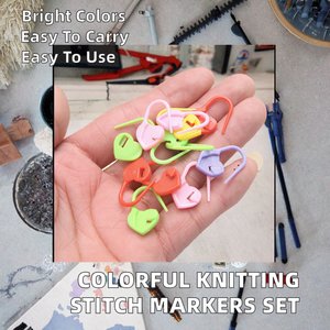 Kit de couture fait main, mini marqueurs de mailles colorés à verrouillage, agrafes de sécurité pour le tricot et le crochet - Product Image 2