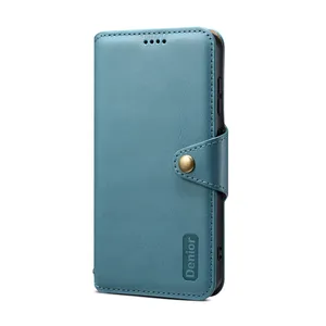 适用于三星Galaxy S24 + 钱包卡手机外壳，PU皮革TPU手机外壳钱包翻盖手机外壳