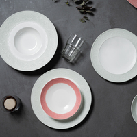 Platos de Porcelana Fina con Relieve, Vajilla de Lujo para Restaurantes y Hoteles, Fabricante de Artículos de Mesa