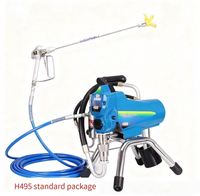 Mesin Semprot Cat Airless Plunger untuk Cat Lateks, Otomatis Penuh, Motor Brushless Profesional, Multifungsi untuk Teknik