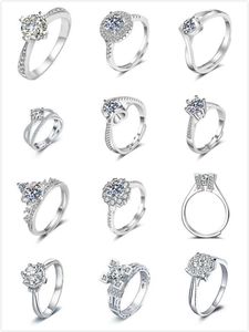 Bán Buôn Nhẫn Nữ Eternity 925 Sterling Silver Nhẫn Cưới Đính Hôn Nhẫn Nam - Product Image 3