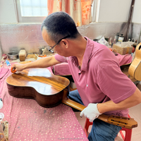 Guitare classique à armature en treillis, fabriquée à la main par un luthier, polissage français, guitare de concert professionnelle
