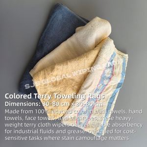 Paños de Limpieza de Algodón 100% de Calidad Superior, con Mayor Absorción, para Limpieza Industrial Pesada - Product Image 2