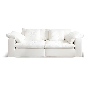 Sofá Recto Estilo Lazy Lounge, Color Gris Oscuro, Espuma de Alta Densidad, 3 Plazas, Forma Cuadrada, para Uso en Villas, Comprimido al Vacío, Tamaño Compacto - Product Image 5