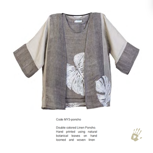 Bufanda de Lino Puro para Mujer, Bufanda de Moda con Patrón Tradicional Egipcio, Ecológica y con Certificación de Comercio Justo - Product Image 2