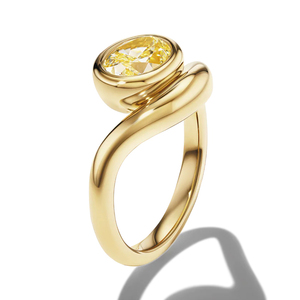 <span class=keywords><strong>Bague</strong></span> Milskye en argent sterling 925 plaqué or 18 carats avec cristal jaune ovale taille fleur <span class=keywords><strong>de</strong></span> glace et zircon cubique rose pour femme - Product Image 2