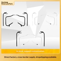 Nouvelles barres de protection latérales pour moto, pour Glide Road King Street 2014-2022, support de pare-chocs double éclairage, protection moyenne