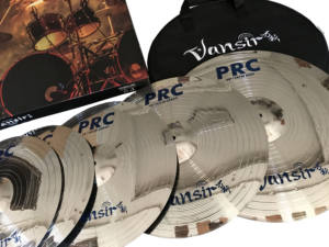 Ensemble de cymbales Vansir Factory Directement Practice Couleur Argent 14''HH + 16''Crash + 18''Crash + 20''Ride + Sac à cymbales - Product Image 2