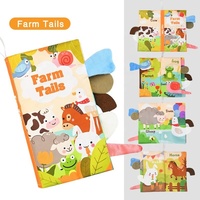 Buku Kain Baru untuk Bayi, Buah, Sayuran, Dinosaurus, Hewan, Multi Tema, Buku Edukasi Dini dengan Peluit BB, Buku Mainan Pencerahan Bayi