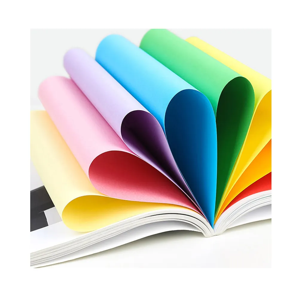 Индивидуальная цветная упаковочная бумага для печати формата А4, цветная копировальная бумага, бумага для печати крафт-бумаги