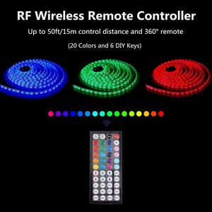 Bande LED intelligente 12V contrôlée par application ou Wi-Fi, 5050 2835 RGB COB / Bande lumineuse LED / Ruban LED - Product Image 4