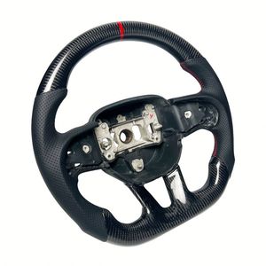 Volante de Cuero con Fibra de Carbono Real a <span class=keywords><strong>Precio</strong></span> de Fábrica, Acabado Interior OEM para <span class=keywords><strong>Dodge</strong></span> Charger 2015-<span class=keywords><strong>2020</strong></span> - Product Image 3