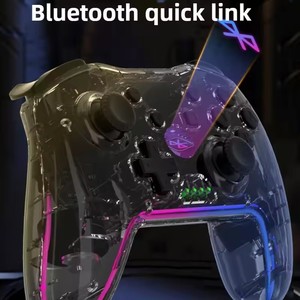 Lecteur de haute qualité Contrôleurs de manette sans fil 2.4Ghz Manette de jeu <span class=keywords><strong>Double</strong></span> moteur Vibration Détection de mouvement Turbo Combo Contrôleur de jeu - Product Image 4