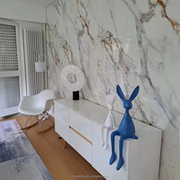 Panneau mural en PVC UV 3D en marbre de conception moderne en gros, panneau mural SPC 4*8 pieds, décoration intérieure