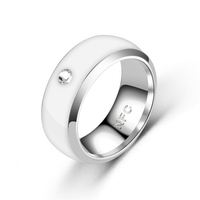 Bagues pour homme en acier inoxydable, bague intelligente NFC, bague en acier inoxydable pour femme, homme, couple
