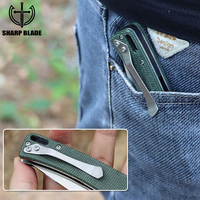 Couteau de survie pliable Yeehand OEM personnalisable avec lame en acier D2 et manche en Micarta pour la chasse et le camping