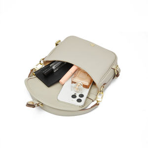 Sac bandoulière en cuir véritable pour femme, très tendance, sacoche de bras à la mode pour femme - Product Image 4