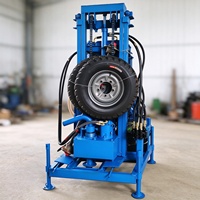 Foreuse compacte puissante à moteur diesel pour puits d'eau, mini-foreuse pour travaux d'irrigation