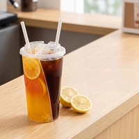 Groothandel sapbekers met deksel 500ml 700ml voor verse fruitsap smoothies en koude dranken afhaal service