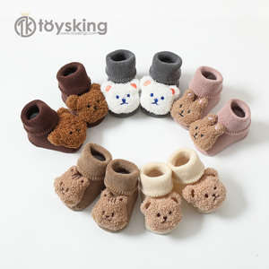 Autunno e inverno cerchio di lana ispessito per neonati calzini antiscivolo per bambini calzini da pavimento per bambini - Product Image 1