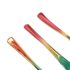งานแต่งงานแบบใช้แล้วทิ้งชุดช้อนส้อมที่มีสีสันFlatwareชุดเครื่องเงินพลาสติก - Product Image 4