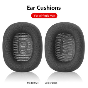 Haute qualité pour <span class=keywords><strong>AirPods</strong></span> <span class=keywords><strong>Max</strong></span> coussins coussinets de remplacement tricot maille casque tasses modèle M21 écouteur protéger couverture - Product Image 2