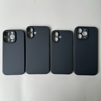 Pour iPhone 16 étui mat de protection de la caméra Slim Fit noir souple TPU givré étui de téléphone portable pour iPhone 16 Pro Max Plus