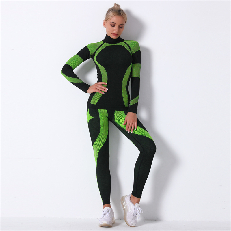 NEW 5 colors Fashion Modern Breathable Workout Clothing Women Active Wear Yoga Set hygroscopic and sweat releasing