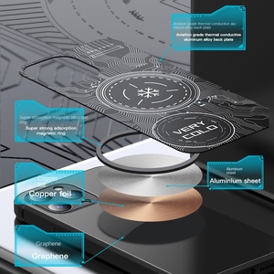 Galvanizado para caja de teléfono móvil Apple con radiador Semiconductor Refrigeración Tecnología de refrigeración de grafeno magnético - Product Image 4