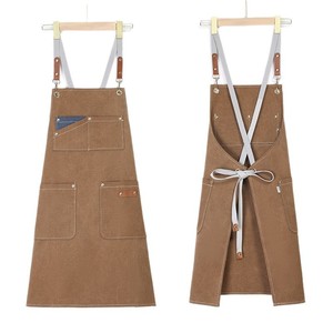 Delantal de Lona de Poliéster con Hebilla de Anillo en D, Impresión por Transferencia Térmica para Restaurantes, Cafeterías, Tiendas de Té con Leche, Floristerías, Peluquerías - Product Image 2