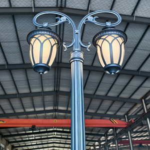 European Style Custom Parking Modern Solar Classic 24W Garden <strong>Street</strong> Lighting Standing Steel Pole <strong>Light</strong> - Product Image 3