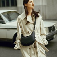 Sac Croissant Moyen de Luxe Haut d'Automne en Cuir de Vachette Épaule Sous les Bras Épaule Style Designer Bandoulière Sac à Main et Sac à Main pour Dames
