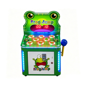 เครื่องเกมอาร์เคดแบบเครนโลหะลดราคาสุดฮอต Crazy Hitting Frog & Frog Jump Coin Pusher งานแฮนด์เมด 220V ทำจากไม้ สนุกสนานสำหรับเด็กๆ เหมาะสำหรับศูนย์เกม - Product Image 1