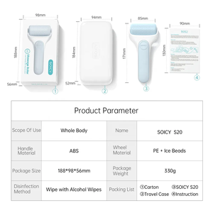 Équipement de soins personnels et de beauté Soicy S20 Ice Roller, mésothérapie sans aiguilles, rouleau de massage <span class=keywords><strong>Derma</strong></span> Ice avec boîte de protection - Product Image 2