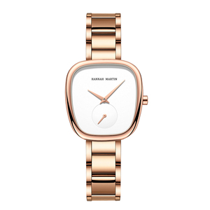 Reloj de Mujer Hannah Martin 1251, Movimiento de Cuarzo Japonés, Alta Calidad, Resistente al Agua, Acero Inoxidable Color Oro Rosa - Product Image 1