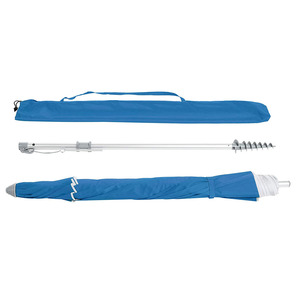 Parapluie de plage imprimé personnalisé, poteau en aluminium de 5,2 pieds pour le vent, parasol de plage fixe enduit PU <span class=keywords><strong>2020</strong></span>, meilleures ventes <span class=keywords><strong>2020</strong></span> - Product Image 3